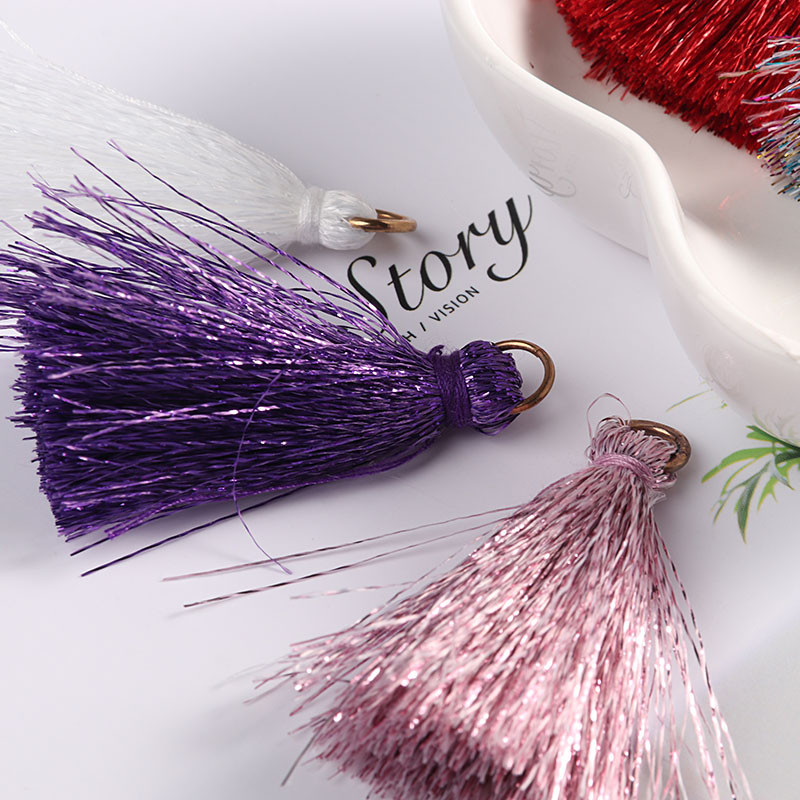 5Gb 40mm Garums Glitter Sharp Gredzenu vāciņš ar bārkstīm pušķi Kulonu pakaramais apģērbam Skatuves kleita Aizkaru festivāla aksesuāri