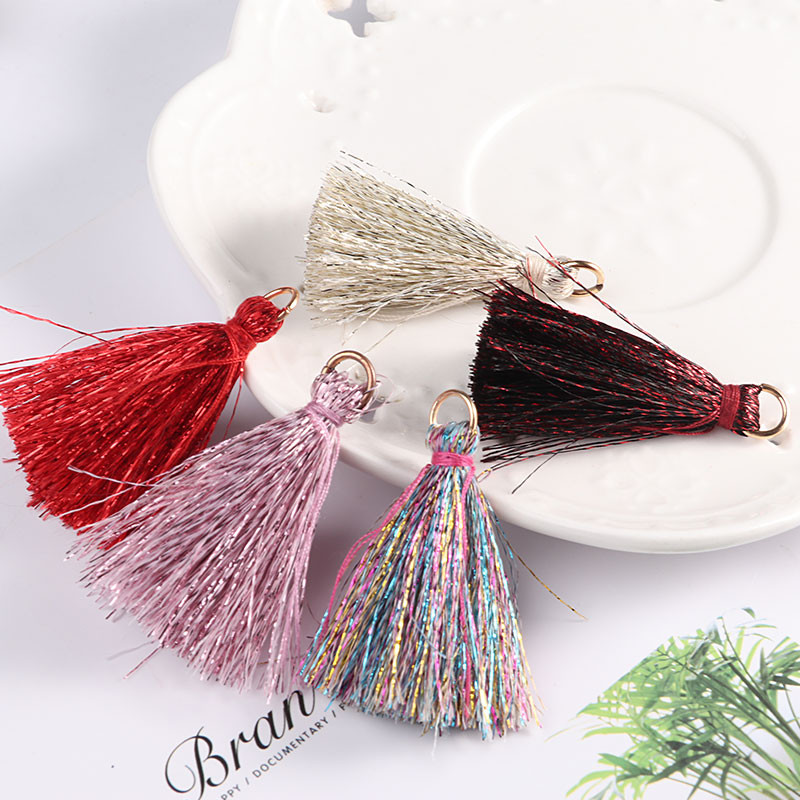 5Gb 40mm Garums Glitter Sharp Gredzenu vāciņš ar bārkstīm pušķi Kulonu pakaramais apģērbam Skatuves kleita Aizkaru festivāla aksesuāri