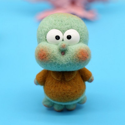 Krabs Diy Anime Package Jauki vilnas filca krustdūriens Amatniecības izšūšanas piederumi Paciņa dāvana Zongzi amatniecība