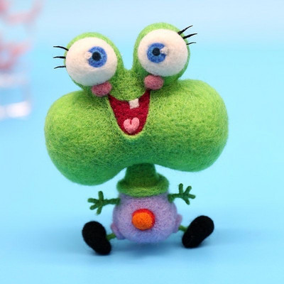 Krabs Diy Anime Package Jauki vilnas filca krustdūriens Amatniecības izšūšanas piederumi Paciņa dāvana Zongzi amatniecība