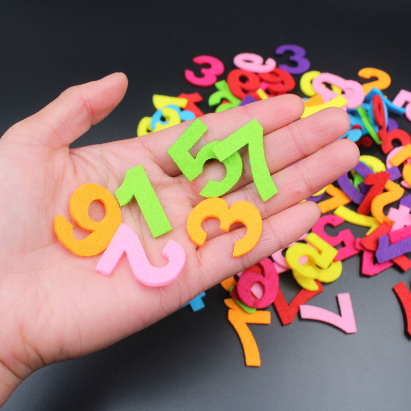 50gab Digitālo burtu maisījums Vilnas filca paliktņi Audumi Amatniecība Vārdu ielāpi Bērni Bērni Alfabēts Agrīna izglītība Ar rokām darinātas rotaļlietas