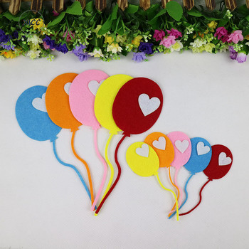 Πολύχρωμο μπαλόνι Νηπιαγωγείο Πάστα τοίχου Nonwoven Felt Σχολικό Σπίτι Kids Crafts DIY Χειροτεχνίες Έγχρωμη Διακόσμηση διάταξης μαυροπίνακα