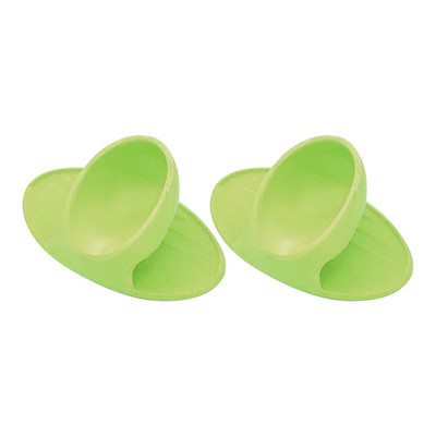 2gab silikona cimdi cepeškrāsns siltumizolēti pirkstu cimdi gatavošanai mikroviļņu krāsnī Neslīdošs satvērējs katla turētājs virtuves cepšanas rīks