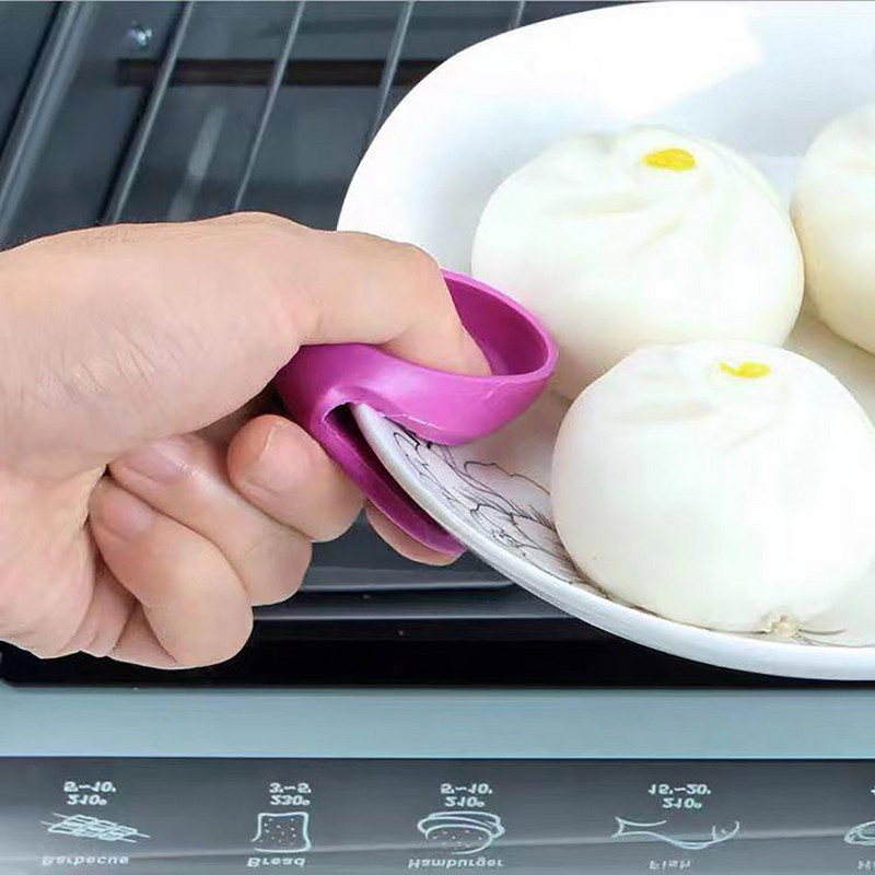 2gab silikona cimdi cepeškrāsns siltumizolēti pirkstu cimdi gatavošanai mikroviļņu krāsnī Neslīdošs satvērējs katla turētājs virtuves cepšanas rīks