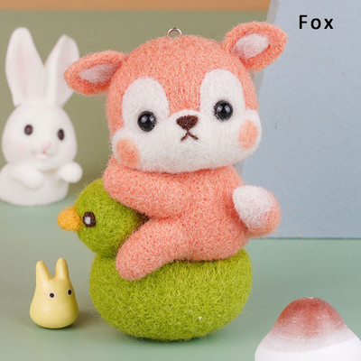 Daudzveidīgs jauks dzīvnieku vilnas filcēšanas materiālu iepakojums Shiba Inu rokām darināta rotaļlietu lelle, nepabeigts ar dūrēm izgatavots komplekts DIY mākslas amatniecība