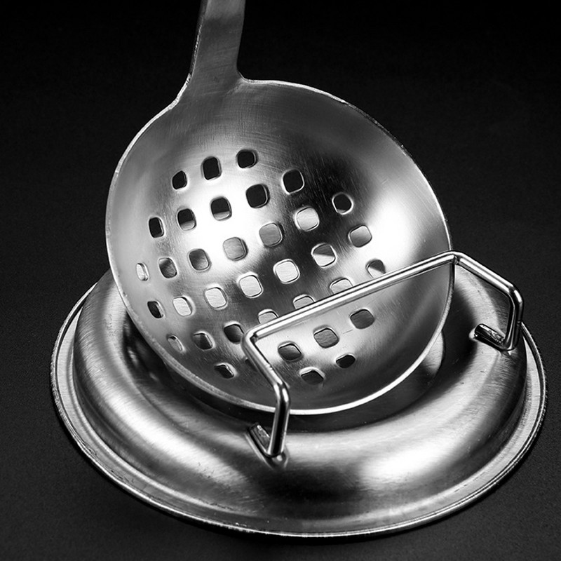 Karotes paliktņa turētājs nerūsējošā tērauda karstumizturīgs karotes plaukti, paklājiņš Noderīgas lietas virtuves trauku uzglabāšanai