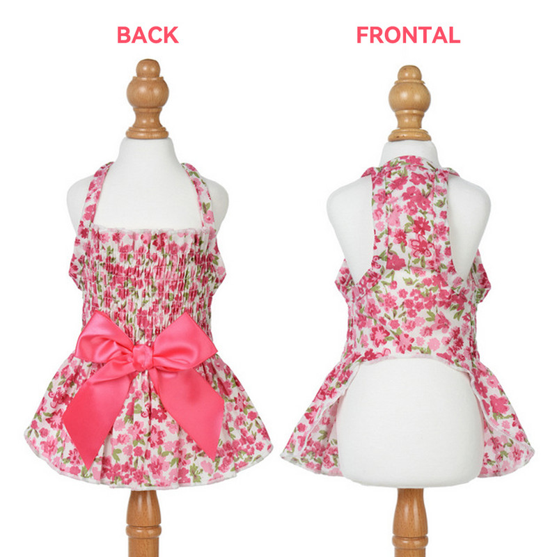 Haljine za pse za kućne ljubimce Slatke pamučne suknje s printom za male i srednje pse Ljetna odjeća Vjenčanice Proizvodi za kućne ljubimce