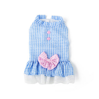 2022. gada jauns Crystal Bowknot svārki suņiem mājdzīvnieku audums vasaras jauki, foršs, elpojošs suņu kleitas apģērbs maziem un vidējiem suņiem, izmērs XS-2XL