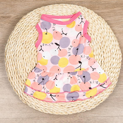 2022. gada jauns Crystal Bowknot svārki suņiem mājdzīvnieku audums vasaras jauki, foršs, elpojošs suņu kleitas apģērbs maziem un vidējiem suņiem, izmērs XS-2XL