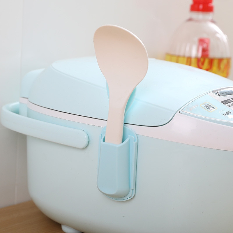 Praktiškas ryžių kaušelio laikymo stovas Šaukštų stovas Virtuvės organizatorius Buitiniai prietaisai Stalo reikmenys Šaukšto laikiklis Virtuvės reikmenys