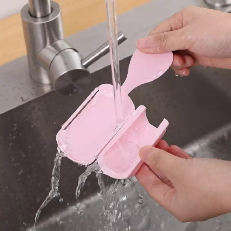 Praktiškas ryžių kaušelio laikymo stovas Šaukštų stovas Virtuvės organizatorius Buitiniai prietaisai Stalo reikmenys Šaukšto laikiklis Virtuvės reikmenys