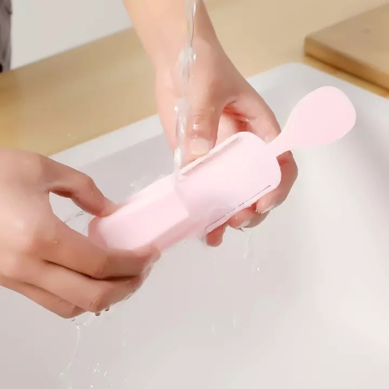 Praktiškas ryžių kaušelio laikymo stovas Šaukštų stovas Virtuvės organizatorius Buitiniai prietaisai Stalo reikmenys Šaukšto laikiklis Virtuvės reikmenys