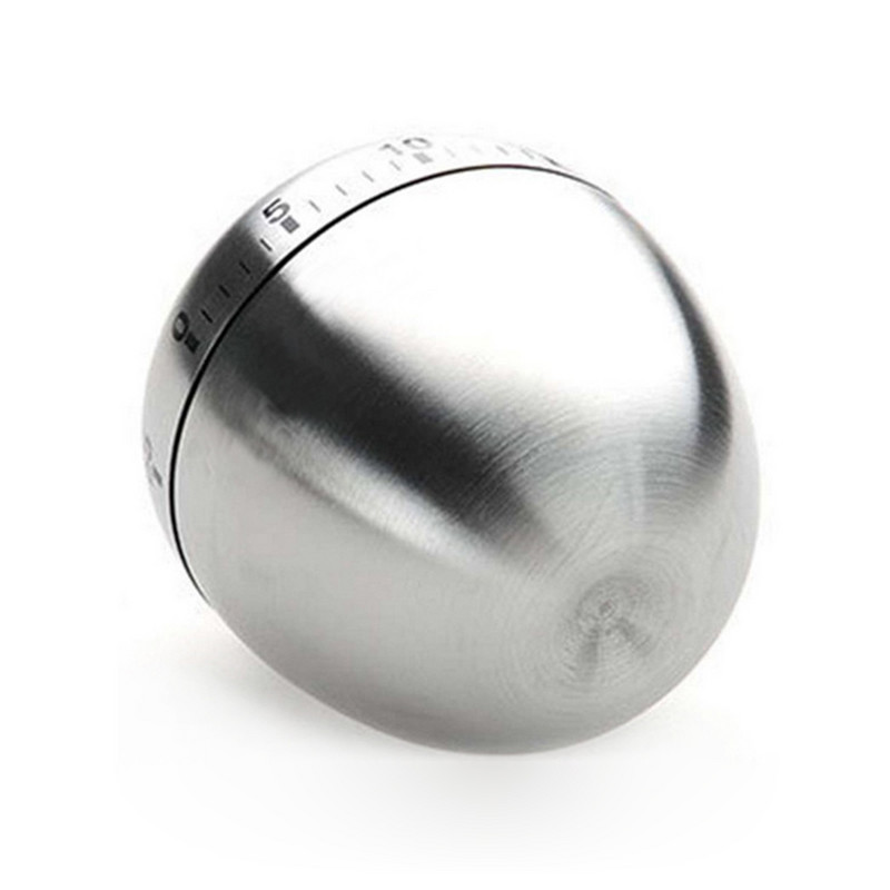 Konyhai kellékek Rozsdamentes acél tojás óra Konyhai időzítő ébresztő számláló fel le óra 60 perces visszaszámlálás főzési időzítőKC1366