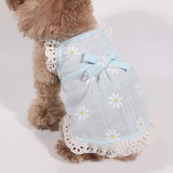 Ρούχα για κατοικίδια Σκύλος Daisy Suspender Φούστα Καλοκαιρινή αναπνεύσιμη δαντέλα Φόρεμα για σκύλους Γάτα Κοστούμι για μικρά μεσαία κατοικίδια ζώα Chihuahua Teddy ρούχα
