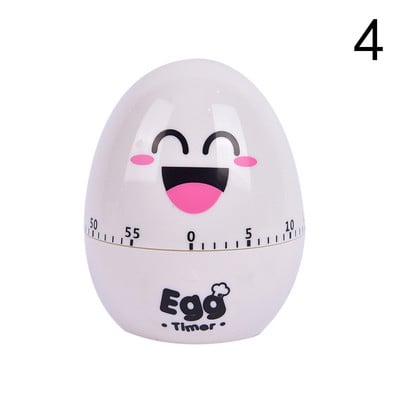 Εγχειρίδιο Cartoon Egg Shaped Timer Manager Kitchen Timer Manager Μηχανική περιστρεφόμενη υπενθύμιση συναγερμού για μαγείρεμα Εργαλεία υπενθύμισης αθλητικών σπουδών