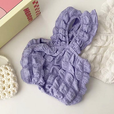 Jauns vasaras mājdzīvnieku suņu apģērbs grumbuļots kvadrātveida plāns suņu veste elpojošs kucēns maziem vidējiem suņiem Drēbes Čivava Ropa Perro