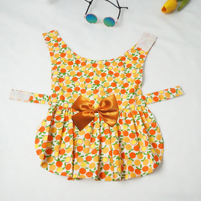 Krāsainas saulespuķes kucēna suņu kleitas svārki bez piedurknēm sieta mežģīņu princeses kleita Bohēmijas marles kucēna mājdzīvnieka kleita veste kostīmi