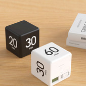 Virtuves taimeri kubs Virtuves taimeris LCD taimeris atpakaļskaitīšanas atgādinājums Mini virtuves modinātājs pašdisciplinēts laika pārvaldības taimeris