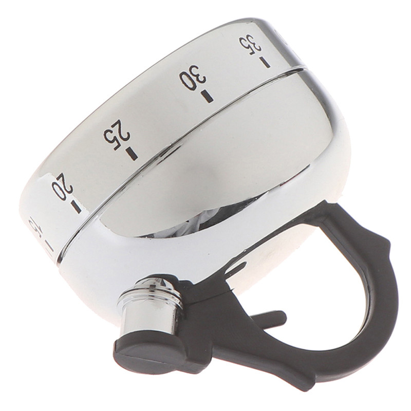 60 minūšu virtuves taimeris Signalizācija Mehāniskā tējkanna formas taimeris Pulksteņa skaitīšanas rīki кухонный таймер