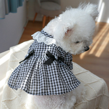 Φόρεμα για σκύλους Καλοκαιρινή φούστα με φιόγκο για κατοικίδια Ρούχα για κουτάβι Ρούχα σκυλιών για μικρά σκυλιά Προμήθειες κατοικίδιων ζώων Φόρεμα Princess Dog Chihuahua