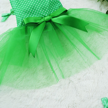 Νυφικά για σκύλους Πράσινες τούλινες φούστες για μικρά σκυλιά Γλυκιά φούστα με παπιγιόν Καλοκαιρινό φόρεμα tutu Ρούχα σκυλιών για ρούχα Chihuahua