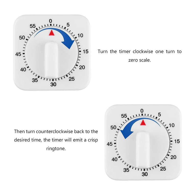 Virtuves taimeris 60 minūšu skaits kvadrāts Gatavošanas modinātājs Miega režīms Pulkstenis Mehāniskais Hronometrs Modinātājs Biroja sapulce Jaunākie