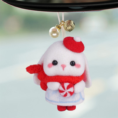 Fenrry jauks dzīvnieku vilnas filcēšanas materiālu iepakojums, DIY, nepabeigts vilnas filcs ar dūrienu adatu komplekts Ziemassvētku dāvanu mājas dekorēšana