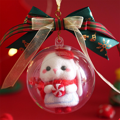 Fenrry jauks dzīvnieku vilnas filcēšanas materiālu iepakojums, DIY, nepabeigts vilnas filcs ar dūrienu adatu komplekts Ziemassvētku dāvanu mājas dekorēšana