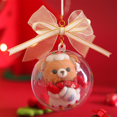 Fenrry jauks dzīvnieku vilnas filcēšanas materiālu iepakojums, DIY, nepabeigts vilnas filcs ar dūrienu adatu komplekts Ziemassvētku dāvanu mājas dekorēšana