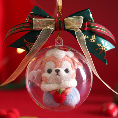 Fenrry jauks dzīvnieku vilnas filcēšanas materiālu iepakojums, DIY, nepabeigts vilnas filcs ar dūrienu adatu komplekts Ziemassvētku dāvanu mājas dekorēšana