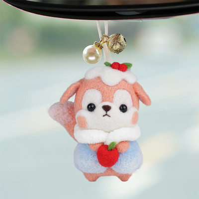 Fenrry jauks dzīvnieku vilnas filcēšanas materiālu iepakojums, DIY, nepabeigts vilnas filcs ar dūrienu adatu komplekts Ziemassvētku dāvanu mājas dekorēšana