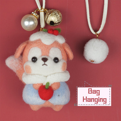 Fenrry jauks dzīvnieku vilnas filcēšanas materiālu iepakojums, DIY, nepabeigts vilnas filcs ar dūrienu adatu komplekts Ziemassvētku dāvanu mājas dekorēšana