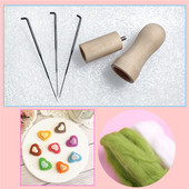 Koka rokturis Vilnas filcēšanas adatas Instrumenti Filcēšanas adata DIY instrumenti Aksesuāri šūšanai ar rokām Roku darbs