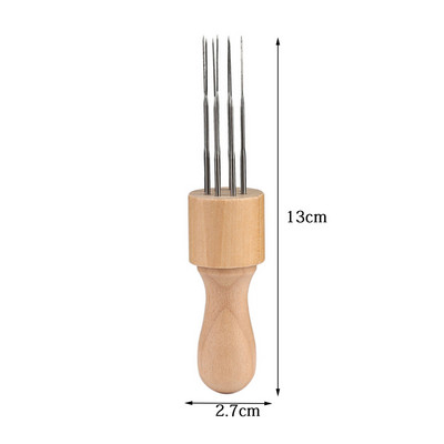 Koka rokturis Vilnas filcēšanas adatas Instrumenti Filcēšanas adata DIY instrumenti Aksesuāri šūšanai ar rokām Roku darbs