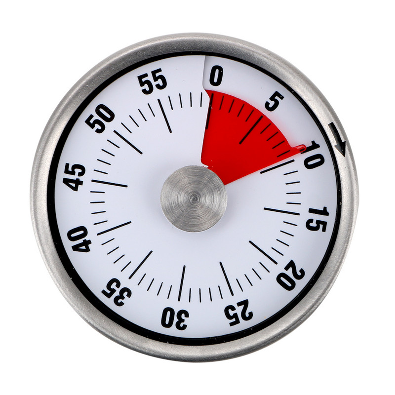 Virtuves taimeris laika atgādinājums 60 minūšu magnēts apaļa forma Virtuves instrumenti Atpakaļskaitīšanas trauksmes atgādinājums Mehāniskais gatavošanas taimeris