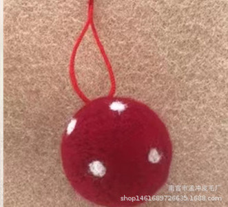 DIY Ziemassvētku eglītes rotājuma bumba Vilnas filcs Sniegpārsla Ziemassvētku eglītes rotājuma bumba Maza kulonu bumbiņas Ziemassvētku Polistirols