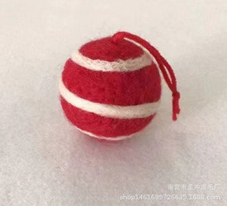 DIY Ziemassvētku eglītes rotājuma bumba Vilnas filcs Sniegpārsla Ziemassvētku eglītes rotājuma bumba Maza kulonu bumbiņas Ziemassvētku Polistirols