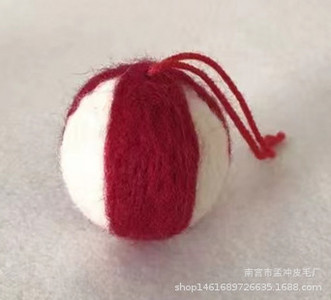 DIY Ziemassvētku eglītes rotājuma bumba Vilnas filcs Sniegpārsla Ziemassvētku eglītes rotājuma bumba Maza kulonu bumbiņas Ziemassvētku Polistirols