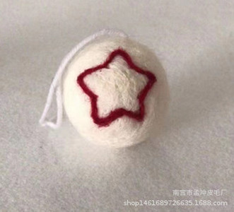 DIY Ziemassvētku eglītes rotājuma bumba Vilnas filcs Sniegpārsla Ziemassvētku eglītes rotājuma bumba Maza kulonu bumbiņas Ziemassvētku Polistirols