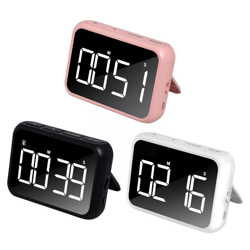 Digitālais ekrāns Virtuves taimeris Liels displejs Digitālais taimeris Miega skaitītājs Hronometrs Modinātājs Atpakaļskaitīšana Uz augšu Gatavošanas pulkstenis Squar R5k1