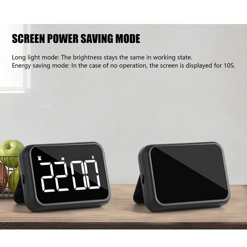 Digitālais ekrāns Virtuves taimeris Liels displejs Digitālais taimeris Miega skaitītājs Hronometrs Modinātājs Atpakaļskaitīšana Uz augšu Gatavošanas pulkstenis Squar R5k1