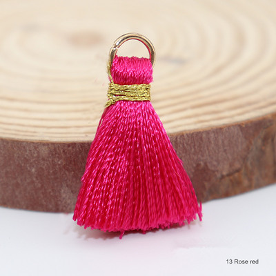 10-50 gab Zelta zīda Gredzens Amatniecība Pušķis Apdare Sieviešu Auskari Rotaslietas Dekors Kulons DIY Grāmatzīmes Atslēgu piekariņi Piekaramie bārkstis Aksesuāri