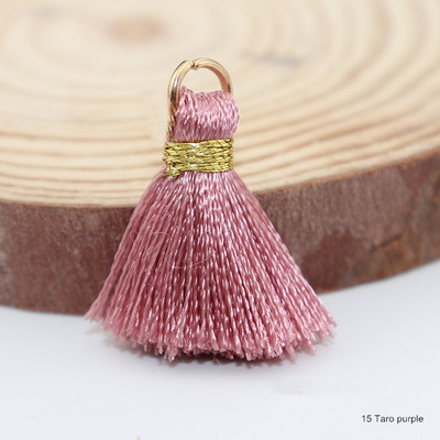 10-50 gab Zelta zīda Gredzens Amatniecība Pušķis Apdare Sieviešu Auskari Rotaslietas Dekors Kulons DIY Grāmatzīmes Atslēgu piekariņi Piekaramie bārkstis Aksesuāri