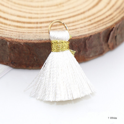 10-50 gab Zelta zīda Gredzens Amatniecība Pušķis Apdare Sieviešu Auskari Rotaslietas Dekors Kulons DIY Grāmatzīmes Atslēgu piekariņi Piekaramie bārkstis Aksesuāri