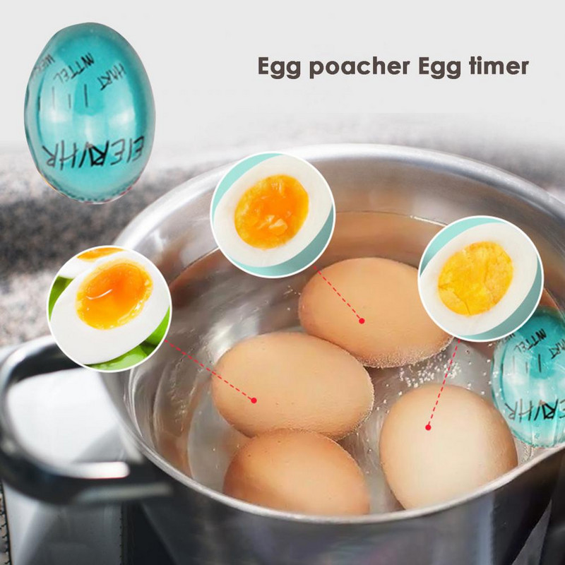 Munataimer ilma BPA-ta keskkonnasõbralik keedetud muna meeldetuletus Pehme keedetud muna värvi muutmise indikaator munatermomeeter koduseks kasutamiseks