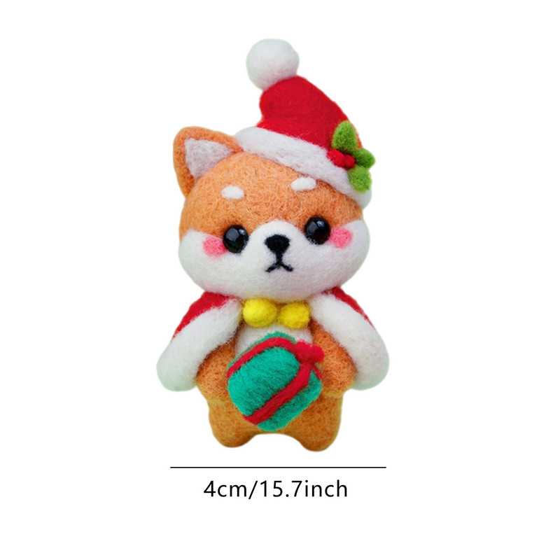 Vėlimas adatomis Vilnos vilnos vėlimo rinkinys Adatų vėlimo pagrindiniai įrankiai pradedantiesiems vėlimo „pasidaryk pats“ amatams Tinkama dovana vaikams Kalėdoms