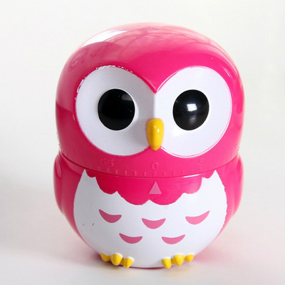 Karikatūra Pūce Mācīšanās Mehāniskais Laika taimeris 60 Minūtes Virtuves gatavošana Cepeškrāsns Mehāniskais taimeris Atpakaļskaitīšanas pulkstenis Mājas dekors