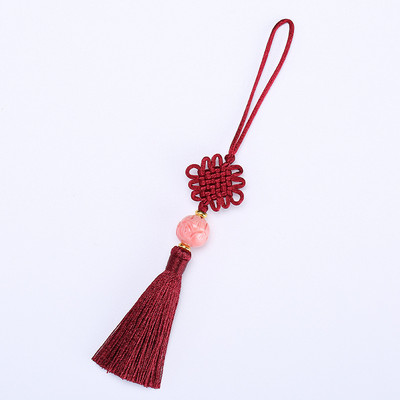 2Gb Augstas kvalitātes lotosa ziedu krelles ķīniešu mezgli pušķi DIY rotaslietas aizkaru soma Dekoratīvie aksesuāri Kulonu amatniecības pušķi