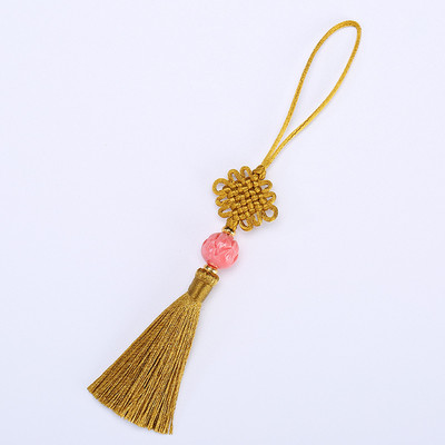 2Gb Augstas kvalitātes lotosa ziedu krelles ķīniešu mezgli pušķi DIY rotaslietas aizkaru soma Dekoratīvie aksesuāri Kulonu amatniecības pušķi