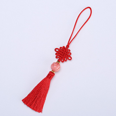 2Gb Augstas kvalitātes lotosa ziedu krelles ķīniešu mezgli pušķi DIY rotaslietas aizkaru soma Dekoratīvie aksesuāri Kulonu amatniecības pušķi